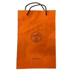 HERMÉS Paper Shopping Bag 16 1/2” x 10 7/8” x 3 7/8”
